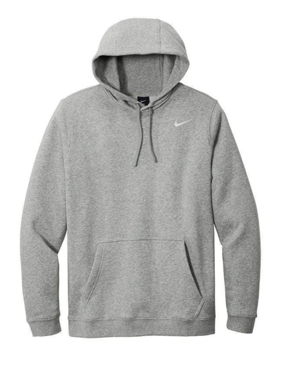 NIKE - MEN'S GRAY CLUB PULLOVER HOODIE FLEECE SWEATSHIRT Size Medium